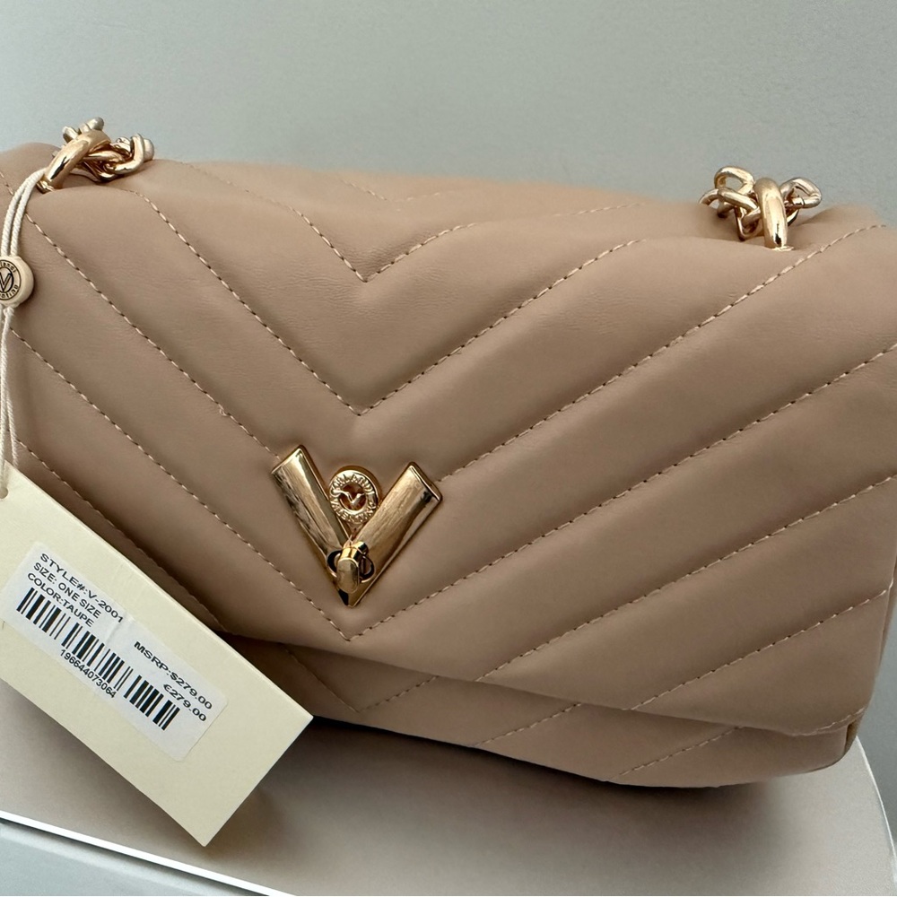 Valentino Orlandi crossbody shoulder Taupe handbag MSRP$279
